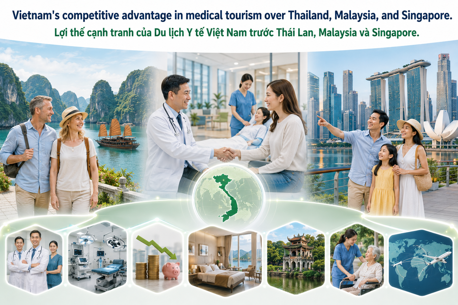 Lợi thế cạnh tranh của Du lịch Y tế Việt Nam trước Thái Lan, Malaysia và Singapore